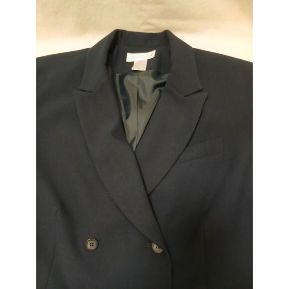 Worthington Blazer Power Jacket 14P Black Business Career Office Workwear Luxury - Picture 5 of 16